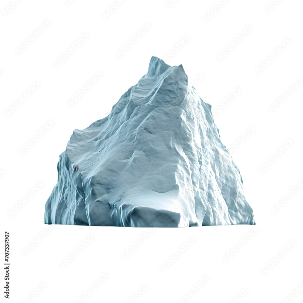 Iceberg on Transparent Background