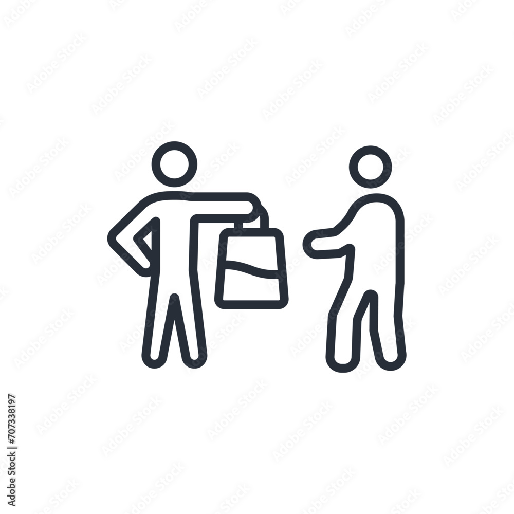 delivery icon. vector.Editable stroke.linear style sign for use web design,logo.Symbol illustration. delivery icon. vector.Editable stroke.linear style sign for use web design,logo.Symbol illustration.