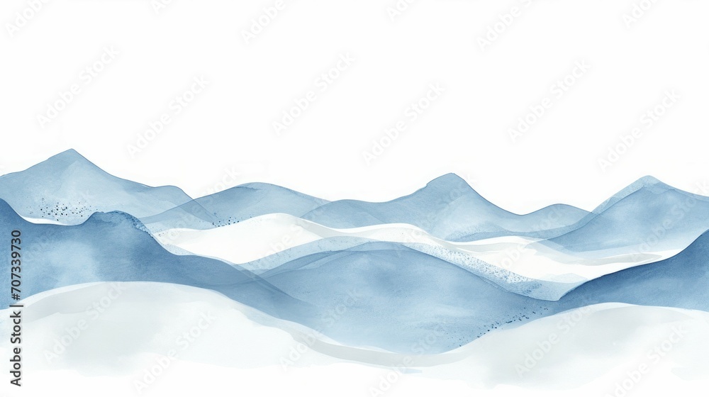 Fototapeta premium Futuristic Tides: Organic Textures Meets Watercolor Waves