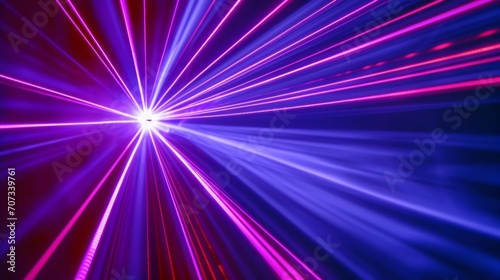 Electric Dreams: Vibrant Laser Streaks in a Darkened Void