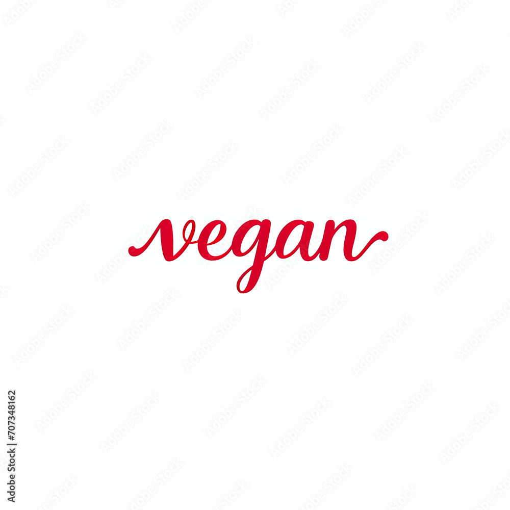 A simplistic and bold red script of the word A simplistic and bold red script of the word