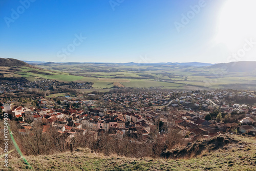 Small villages in the Auvergne region, France photo