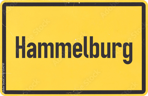 Fotografie Ortsschild Hammelburg