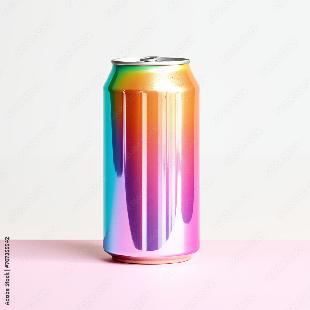 3d multicolored can of soda on white background isolated 3d multicolored can of soda on white background isolated