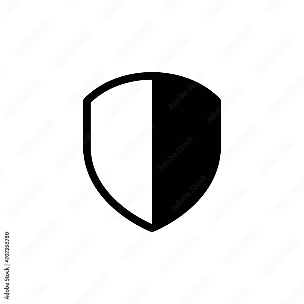 Shield Icon Vector Simple Design Shield Icon Vector Simple Design