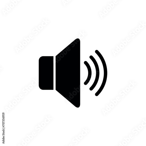 Speaker Icon Vector Simple Design