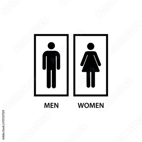 Toilet Icon Vector Simple Design