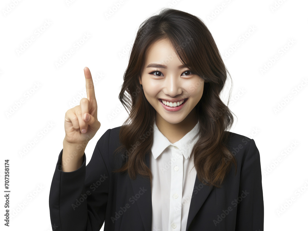 young asian woman, pointing with his finger. transparent background, PNG, young asian woman, pointing with his finger. transparent background, PNG,