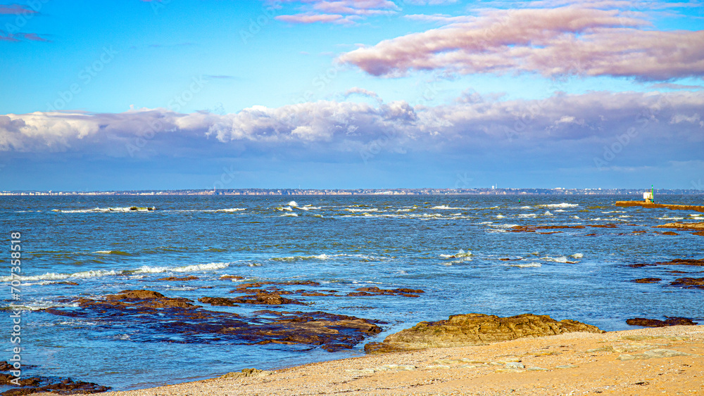 Obraz premium pornic and préfailles on french atlantic west coast loire atlantique