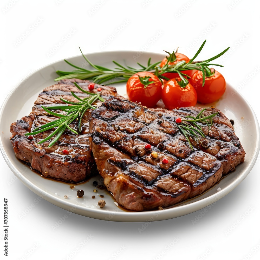 grilled Beef Steak Grilled meat on a plate. grilled Beef Steak Grilled meat on a plate.