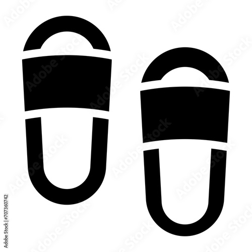 Slippers flip flop icon