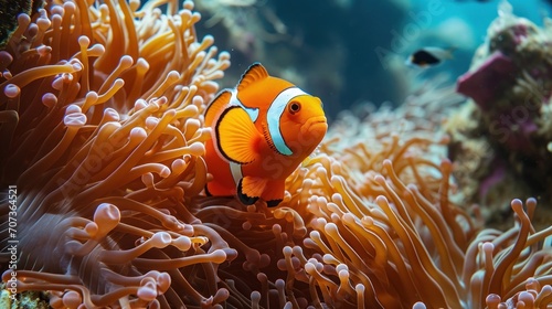  an orange and white clownfish in an anemone sea anemone anemone anemone anemone anemone anemone anemone anemone anemone.