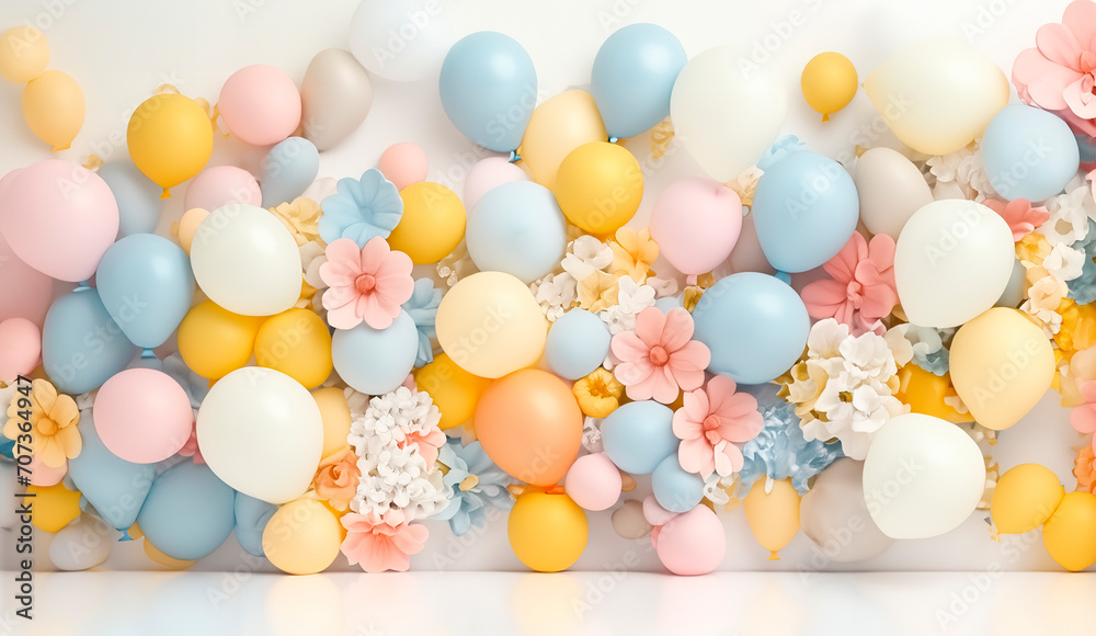 balloons holiday background