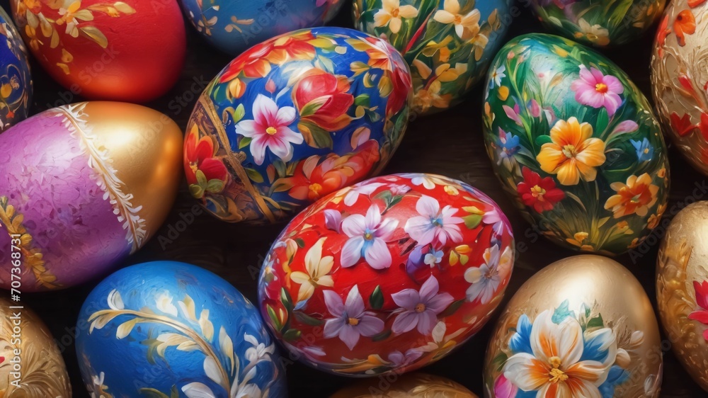 Easter's charm a serene sunrise, playful bunny, or intricate still life. Adorned with pastels, blossoms, and eggs, it captures the essence of family, tradition, and spring's beauty, generative AI Easter's charm a serene sunrise, playful bunny, or intricate still life. Adorned with pastels, blossoms, and eggs, it captures the essence of family, tradition, and spring's beauty, generative AI