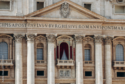 The Papal Basilica of Saint Peter in the Vatican, or simply Saint Peter's Basilica, an Italian Renaissance and Baroque church located in Vatican City © Andrei Antipov