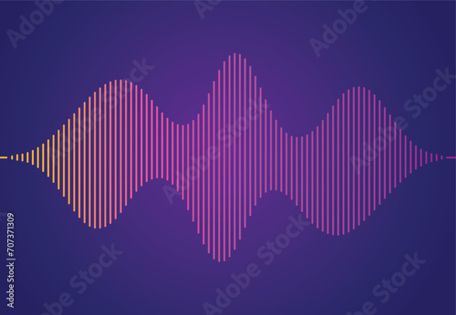 Podcasting Audio Sound Wave Background stock illustration