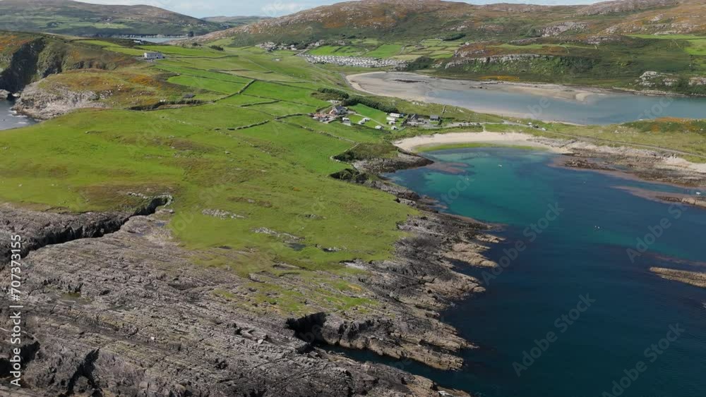 Crookhaven Ireland coast Aerial view Crookhaven Ireland coast Aerial view