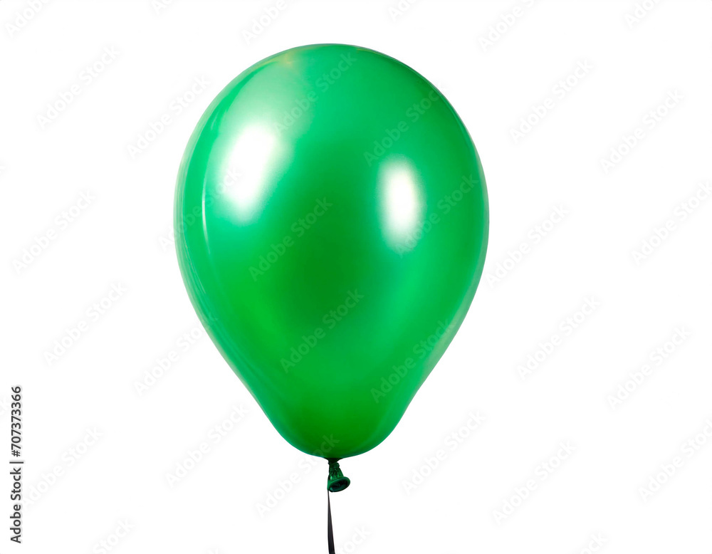 Grüner Luftballon isoliert auf weißem Hintergrund, Freisteller Grüner Luftballon isoliert auf weißem Hintergrund, Freisteller