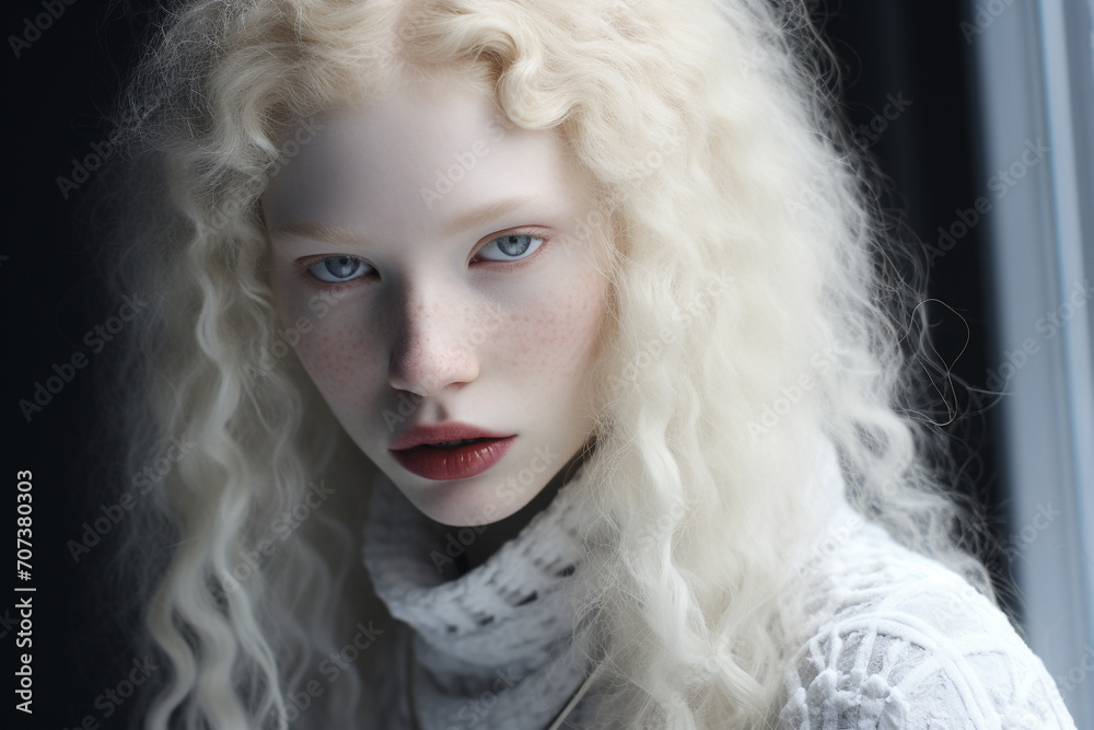 Albino People Human Woman Men Girl Boy Congenital Disease Absence Of 