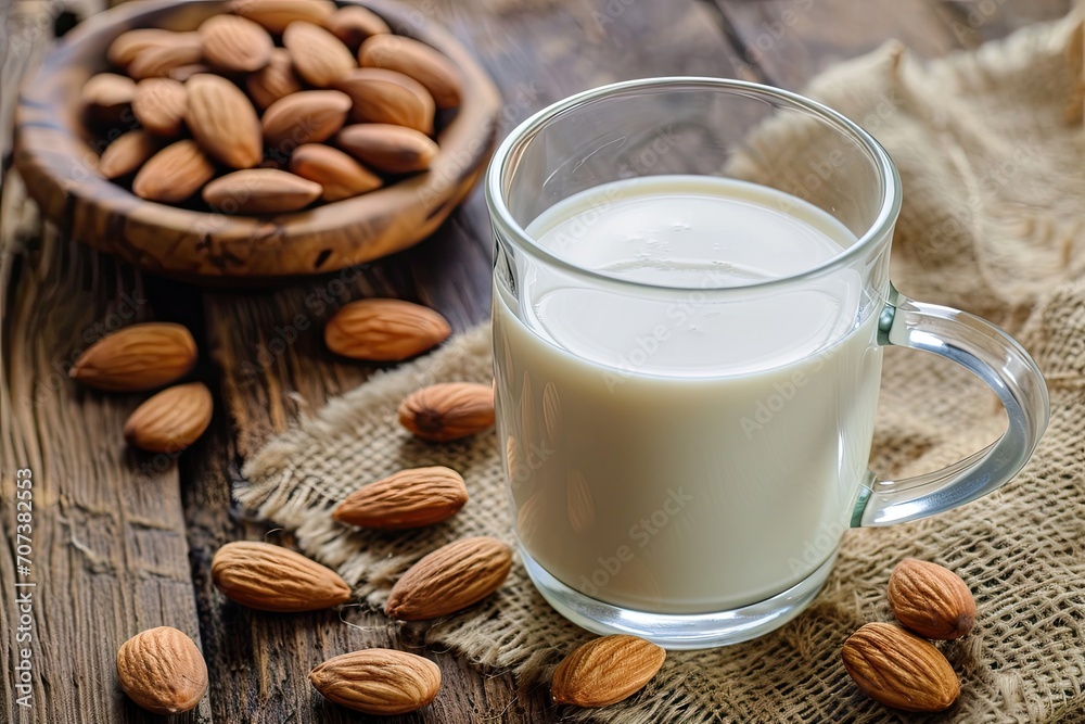 Alternative to dairy milk made from almonds Alternative to dairy milk made from almonds