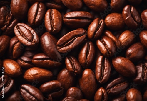 Aromatic cocoa beans background