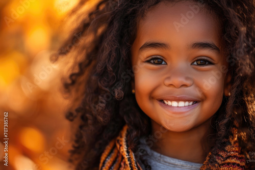 close up portrait of a young poc brown dark skin african american black haired girl with long flowing hair warm orange background commercial magazine editorial advertisement in girly feminine look