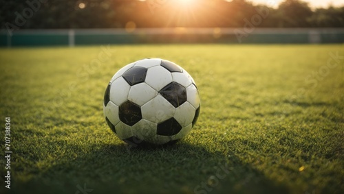 soccer ball on the grass