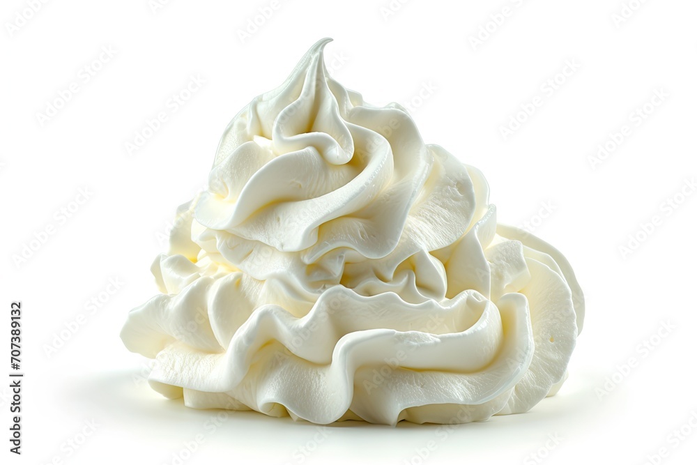 isolated white whipped cream isolated white whipped cream
