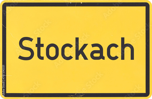 Ortsschild Stockach photo