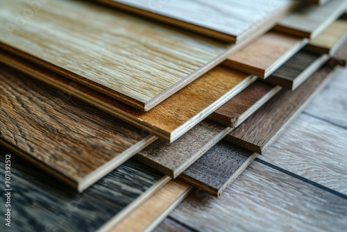 Variety of laminate planks for furniture decoration options Laminated chipboard samples set