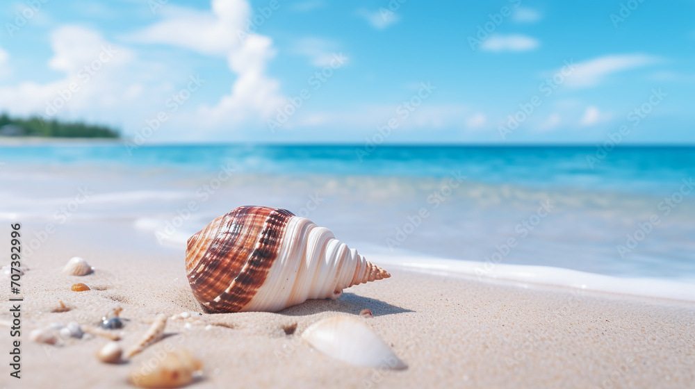 seashell on the beach seashell on the beach