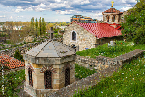 Saint Petka's Chapel, a little orthodox church located just outside the Kalemegdan Fortress, Belgrade, Serbia photo