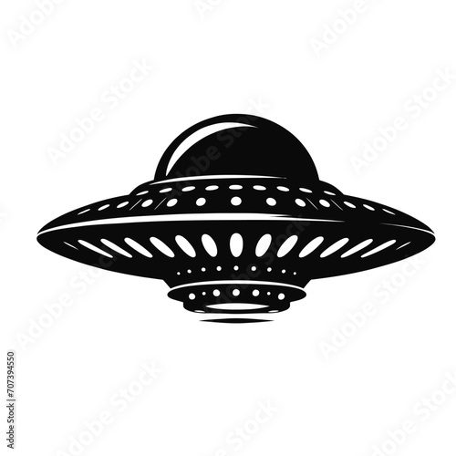 Silhouette of an Alien Spaceship