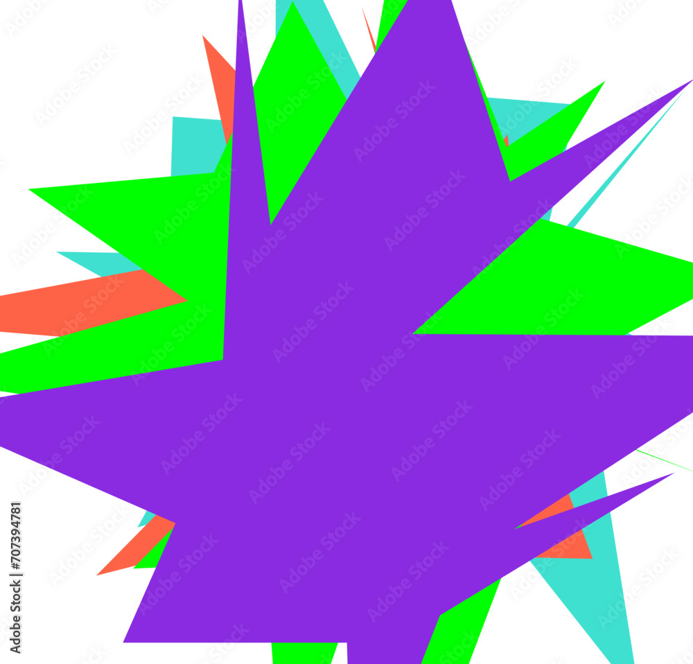 An abstract transparent cut out neon star burst shape design element. An abstract transparent cut out neon star burst shape design element.