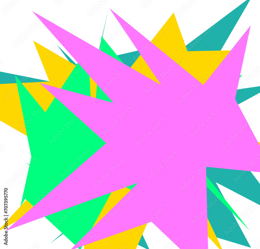An abstract transparent cut out neon star burst shape design element. An abstract transparent cut out neon star burst shape design element.