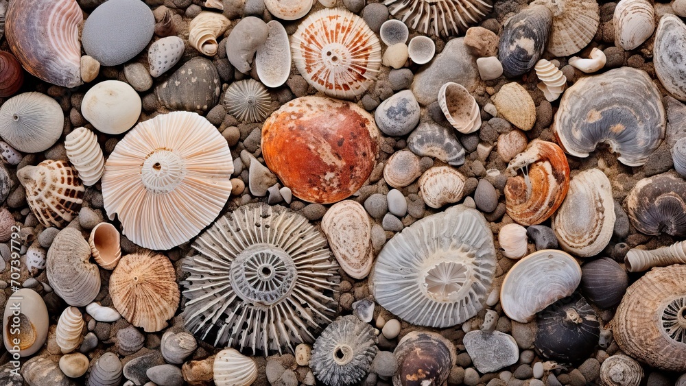 Fossilized Coastal Texture Unveiled. Generative AI. Fossilized Coastal Texture Unveiled. Generative AI.