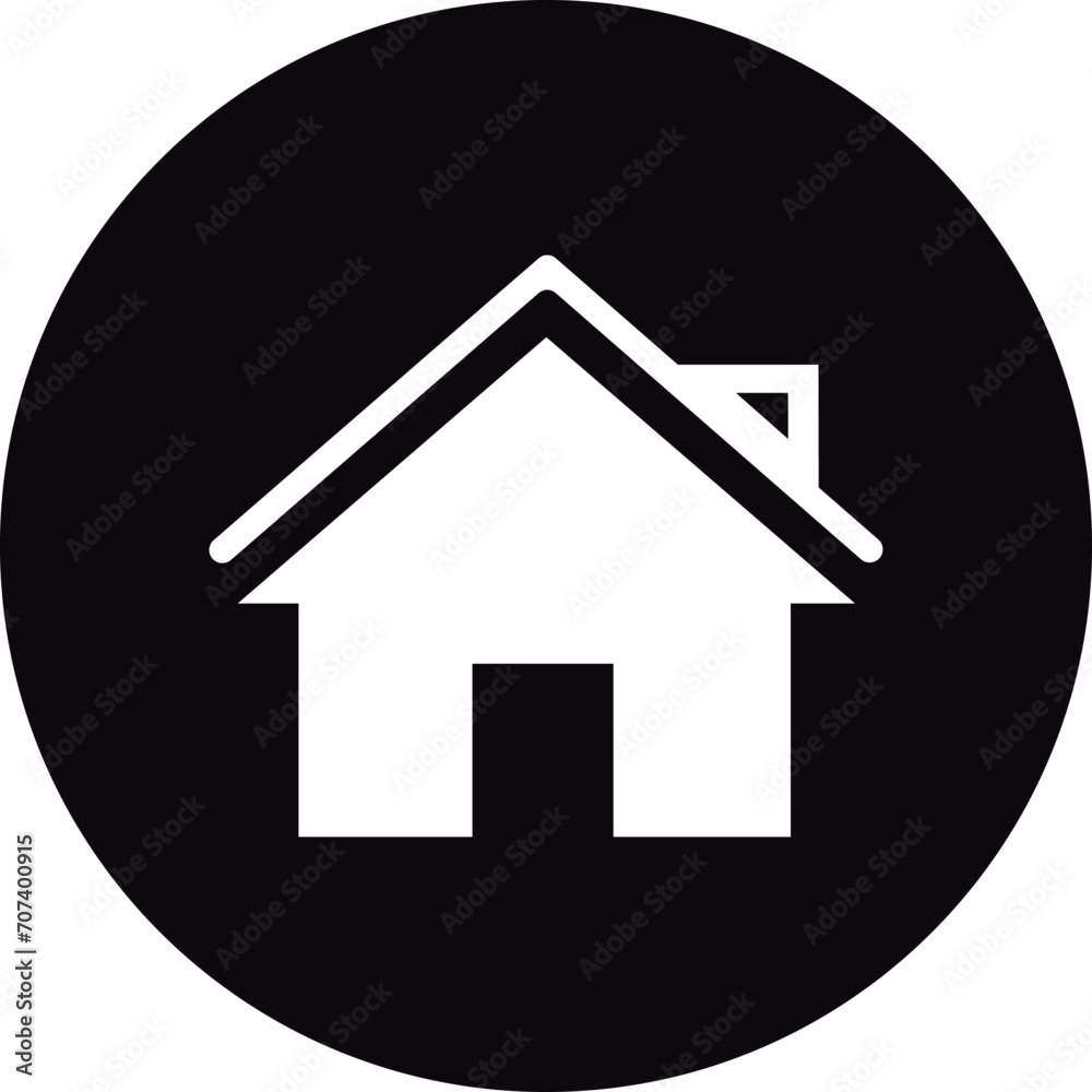 Home/ House icon. Location Black icon. Icon inside circle Home/ House icon. Location Black icon. Icon inside circle