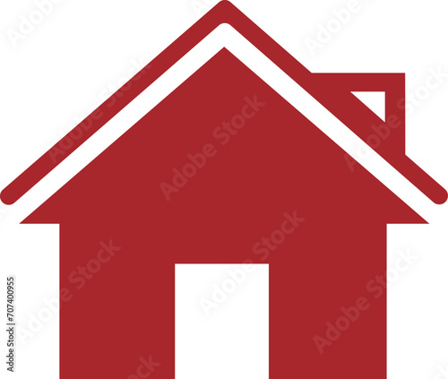 Home/ House icon. Location Red icon 
