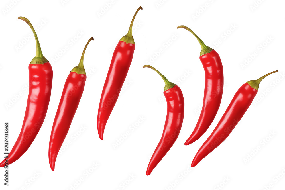 a group of red peppers