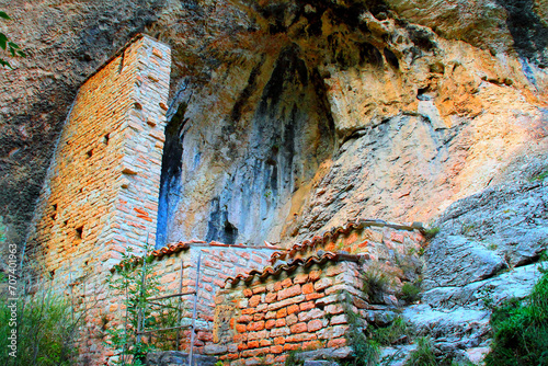 Cuadro en lienzo SARNANO, ITALY - OCTOBER 18, 2022: Eremo di Soffiano
