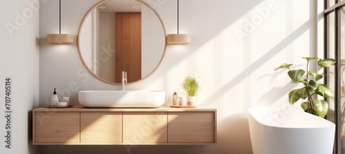 Minimalist designer bathroom