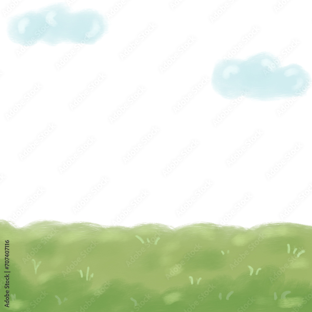 Obraz premium 잔디밭