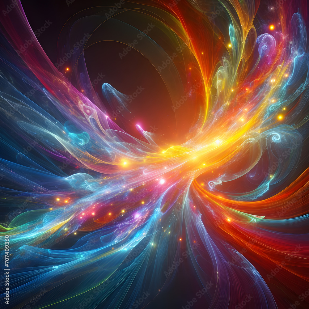 Obraz premium fractal realms abstraction