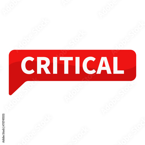 Critical Red Rectangle Shape For Situation Information Detail
