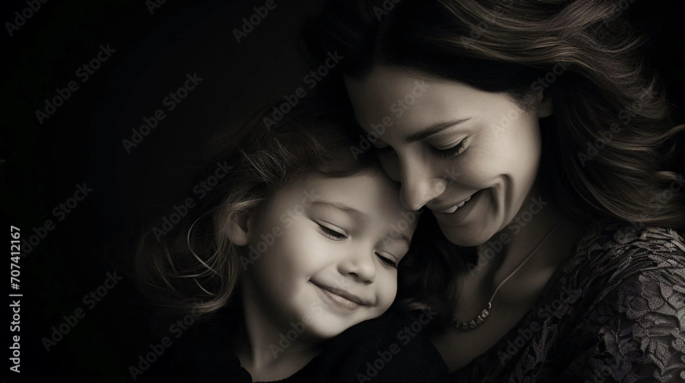Close up of a loving mother hugging and cuddling her child, expressions of love tight embrace moment emphasizes the tenderness of a mother-child relationship, mother's day Close up of a loving mother hugging and cuddling her child, expressions of love tight embrace moment emphasizes the tenderness of a mother-child relationship, mother's day