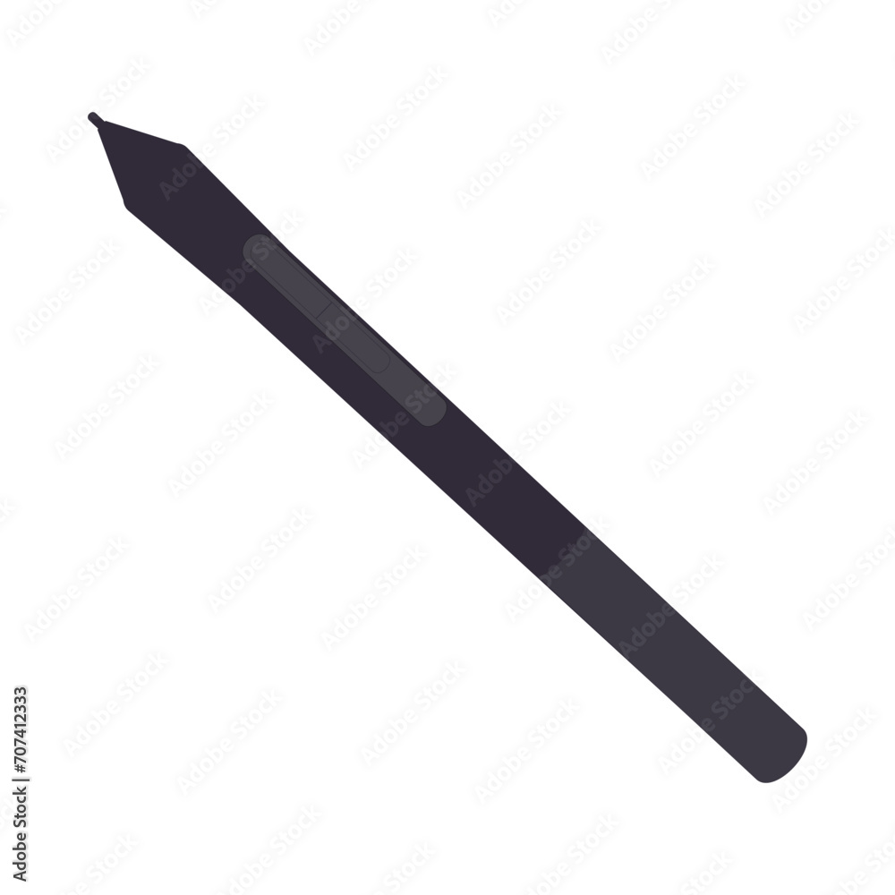 Stylus for the graphics tablet. Vector illustration Stylus for the graphics tablet. Vector illustration
