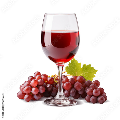 red wine and grapes. transparent png