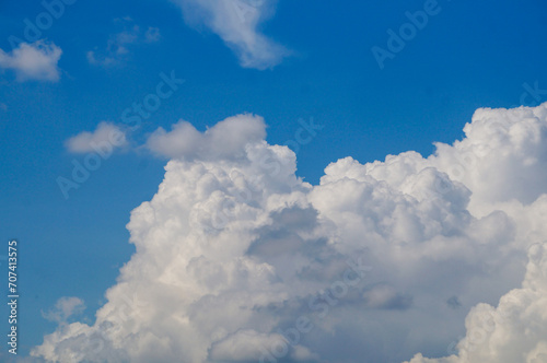 beautiful view of blue sky and clouds background