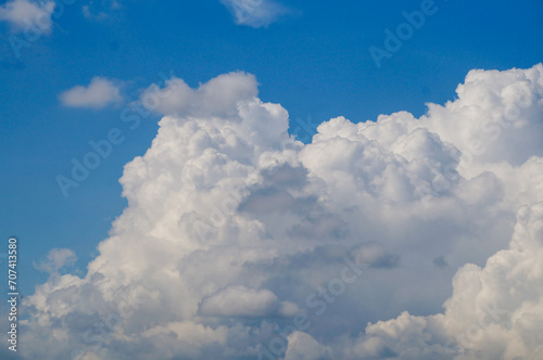 beautiful view of blue sky and clouds background