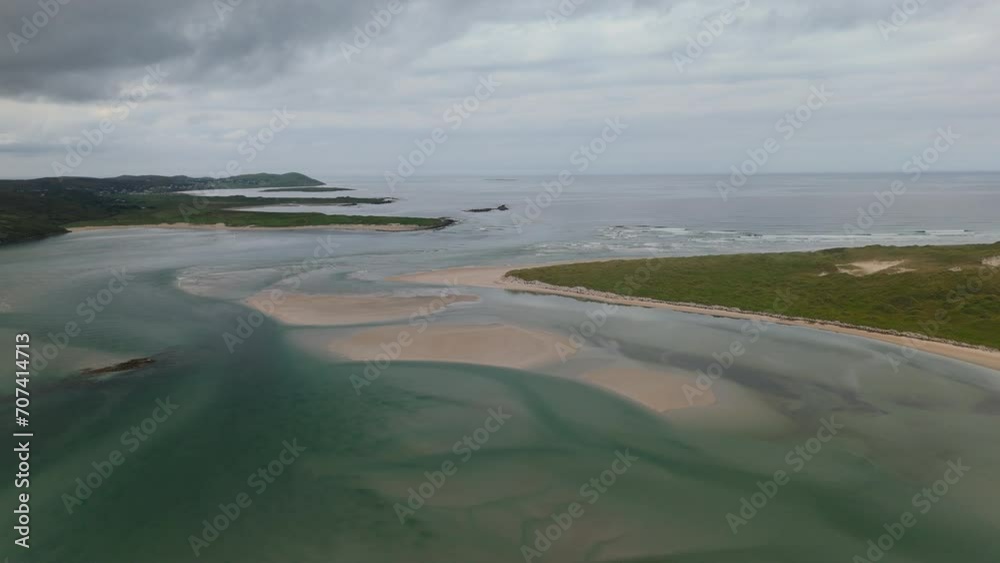Dooey beach Ireland Aerial view Dooey beach Ireland Aerial view